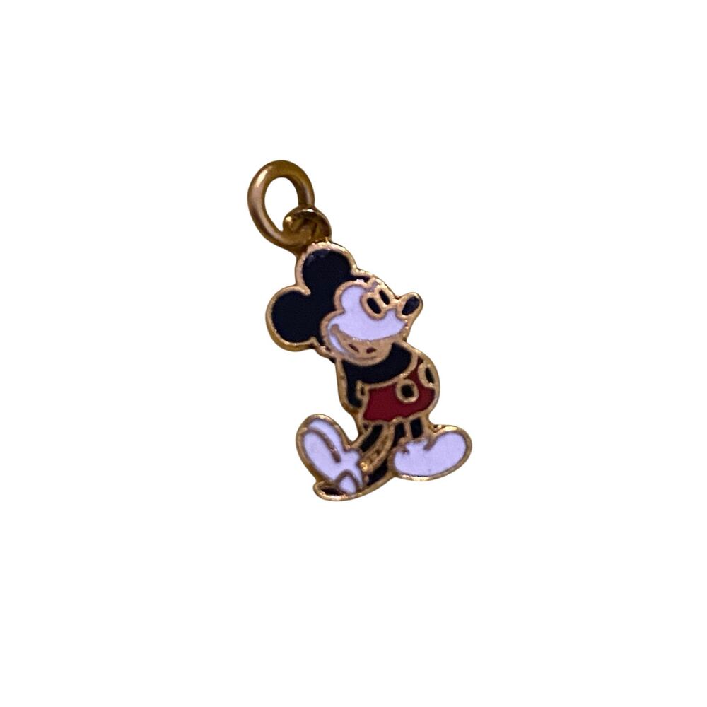Vintage Tiny 0.5" Mickey Mouse Walt Disney Productions Charm Pendant